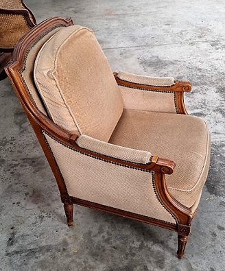 fauteuil bergère avant intervention
