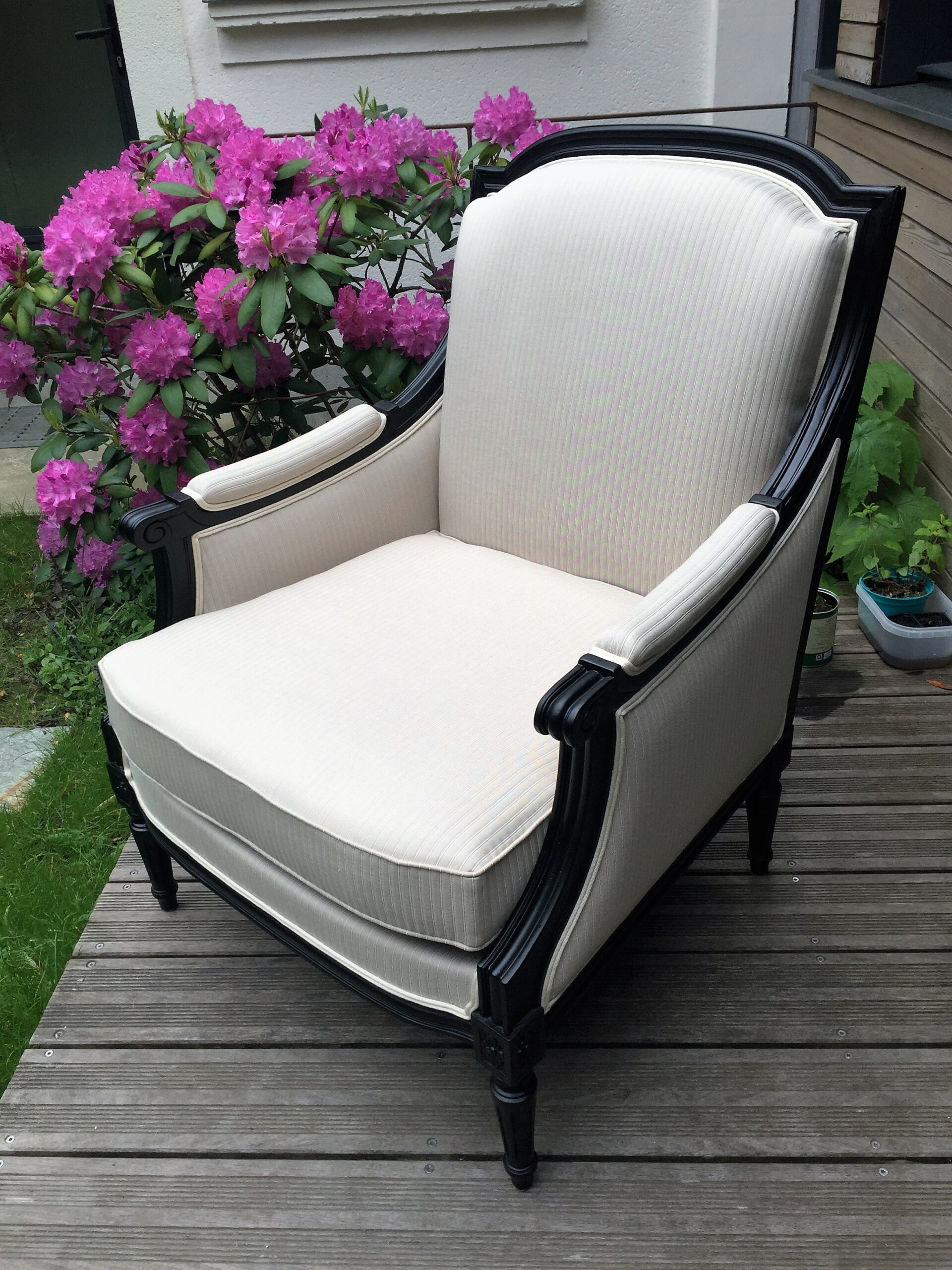 fauteuil bergère changement tissu et couleur